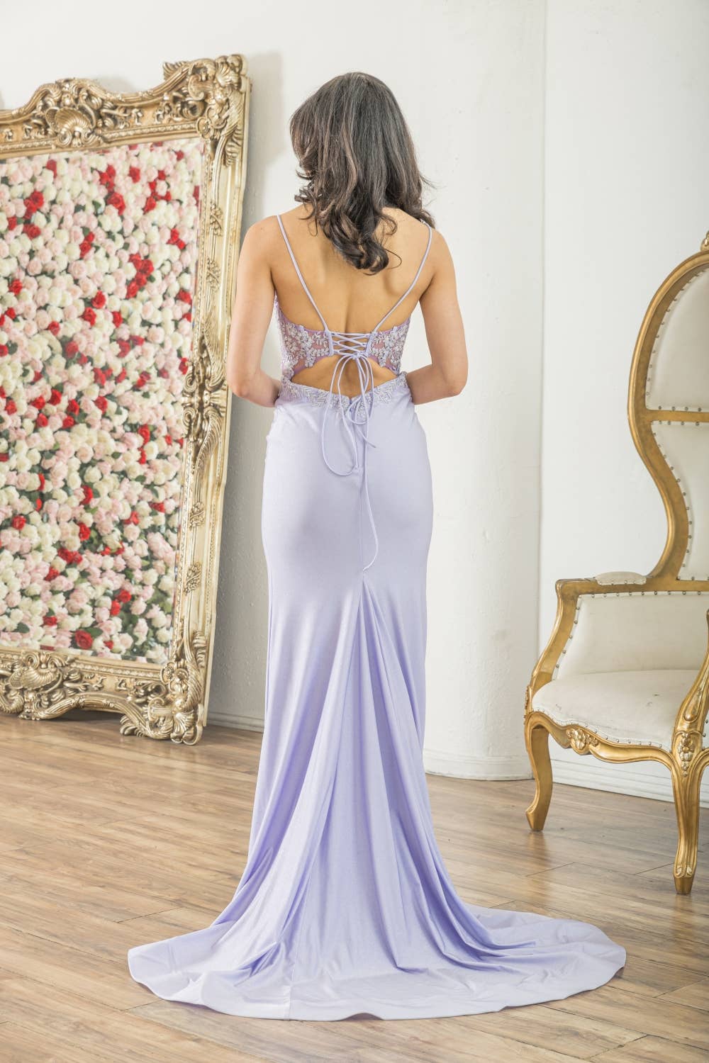 La Veneto - Wholesale Dress - Women's -  Fitted dress ,metalic shini6