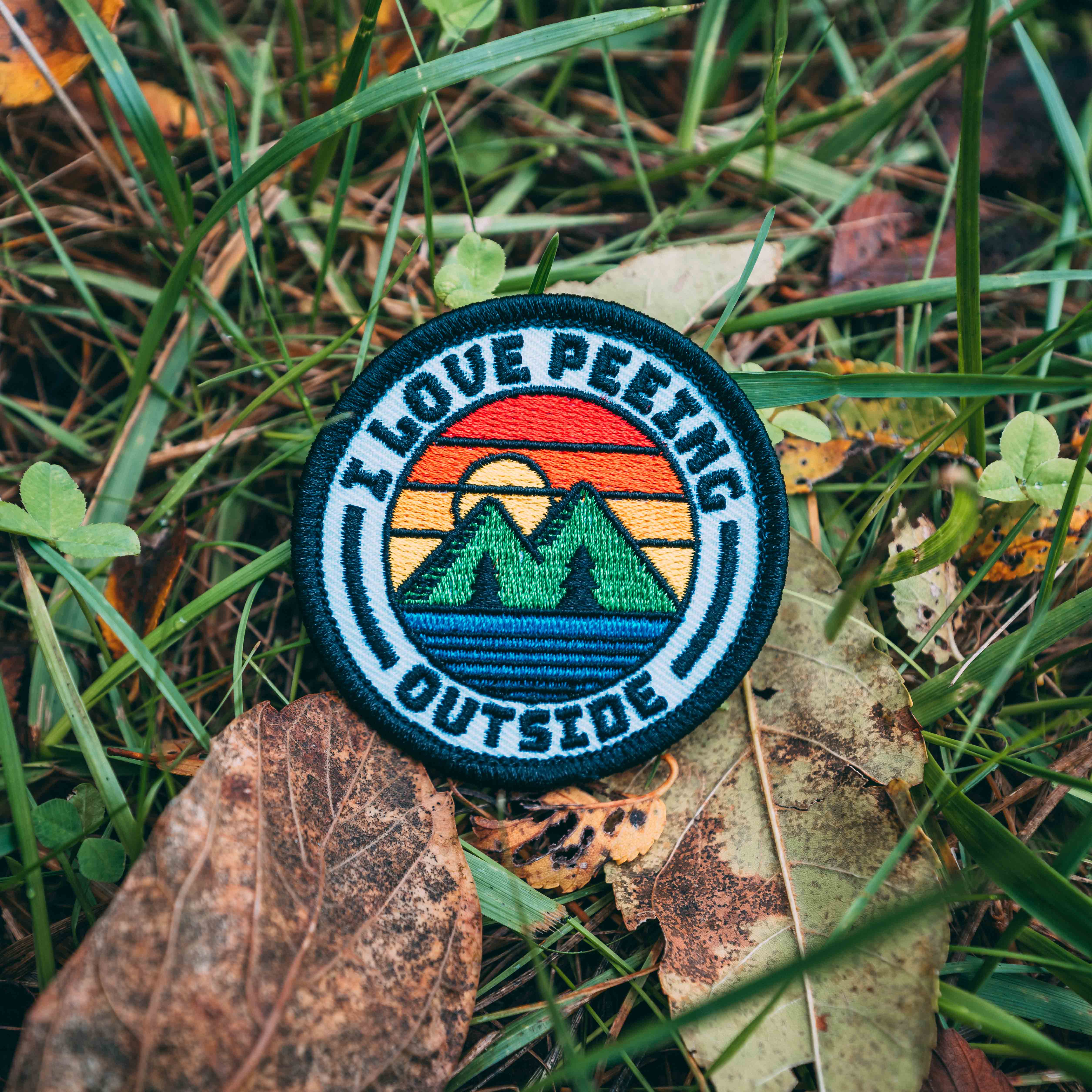 Hey Bear Outdoors – wholesale Lapp – Jag älskar att kissa utanför plåstret med värmeförseglingsstöd5