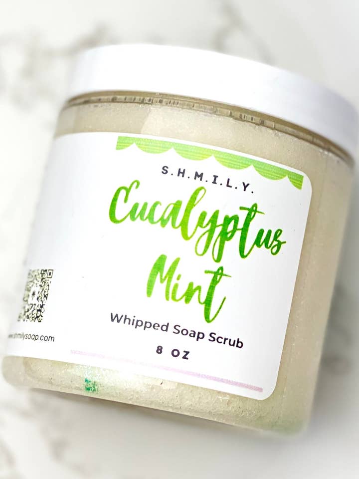 EUCALYPTUS MINT SUGAR SCRUB for wholesale by S.H.M.I.L.Y. SOAP