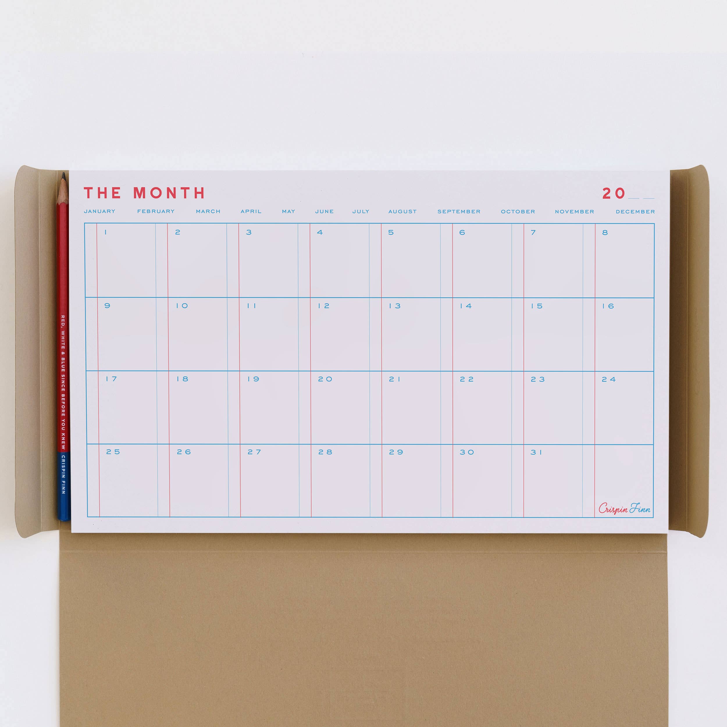 Crispin Finn – wholesale Notepad – The Month Desk Pad1