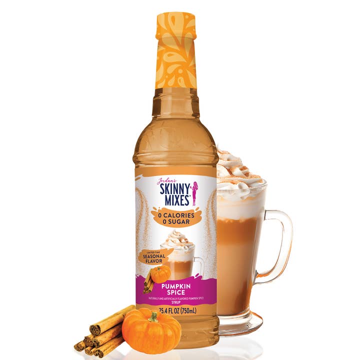 Sugar Free Pumpkin Spice Syrup for wholesale by Jordan's Skinny Mixes