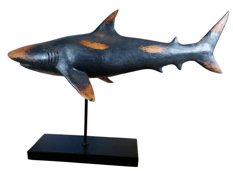 Michael & Philipp Noll e. K. - Wholesale Decorative Figurine - Shark Figure Statue XXL 59x24x38.5 cm6