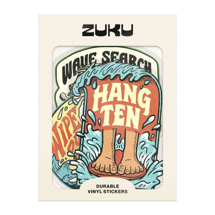 70's Retro Surf Sticker Pack for wholesale by Zuku