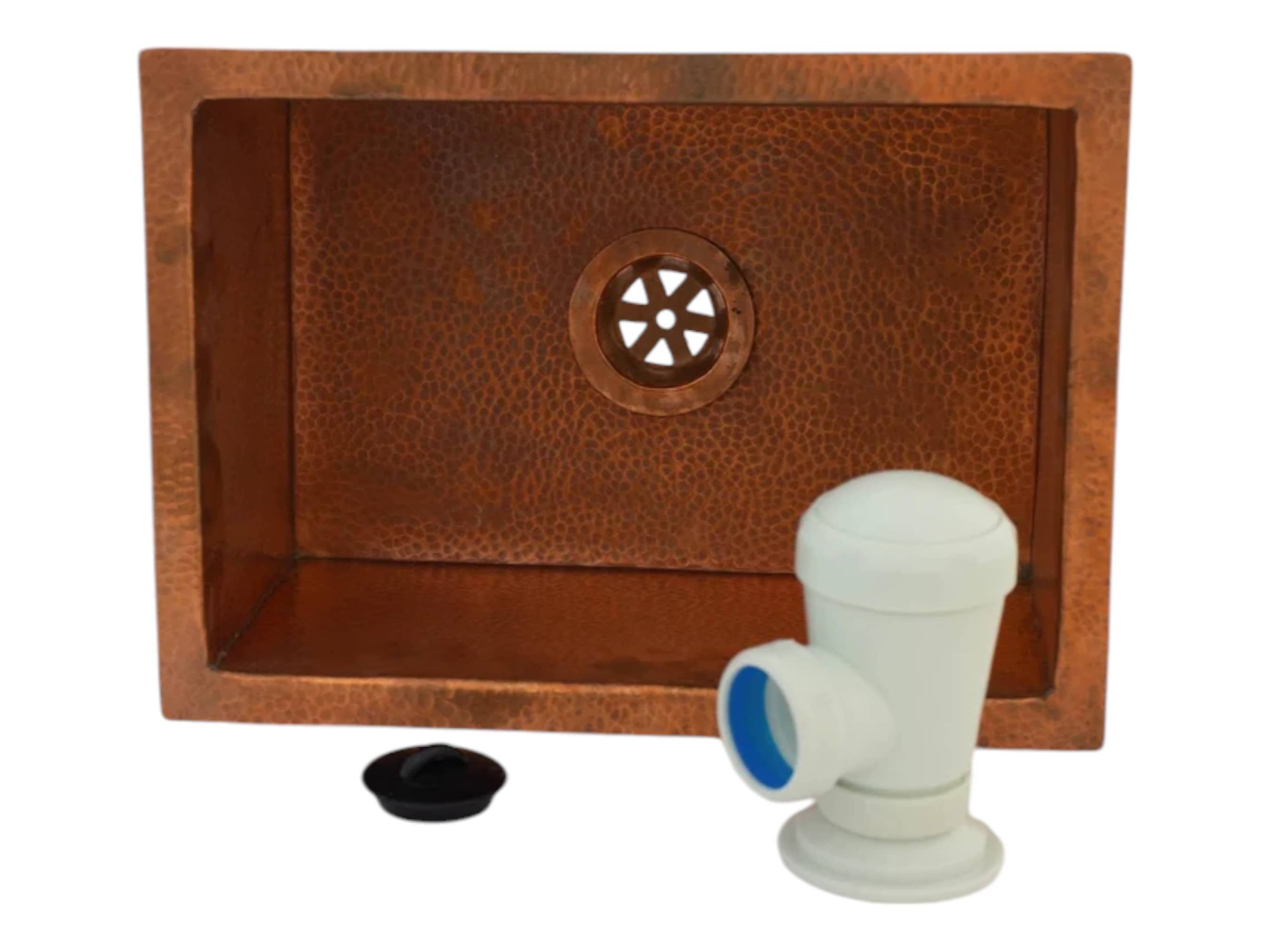 Moroccantastics - Wholesale Sink Strainer/Stopper - Undermount Hammered Copper Kitchen Sink2