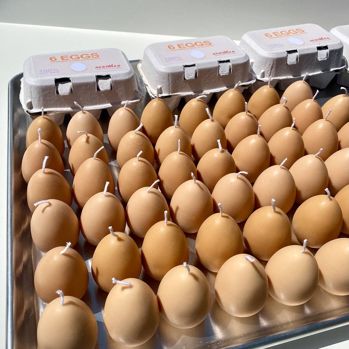 Eggshell Egg Candles - 6 Pack Box for wholesale on Faire10