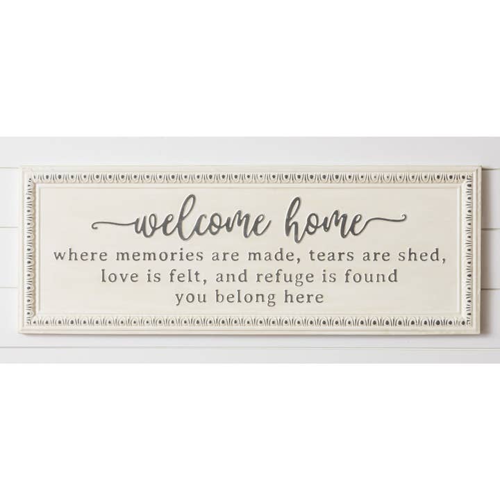 Audrey's Home & Gift – Engroshandel Skilt – Sign - Welcome Home (PC)