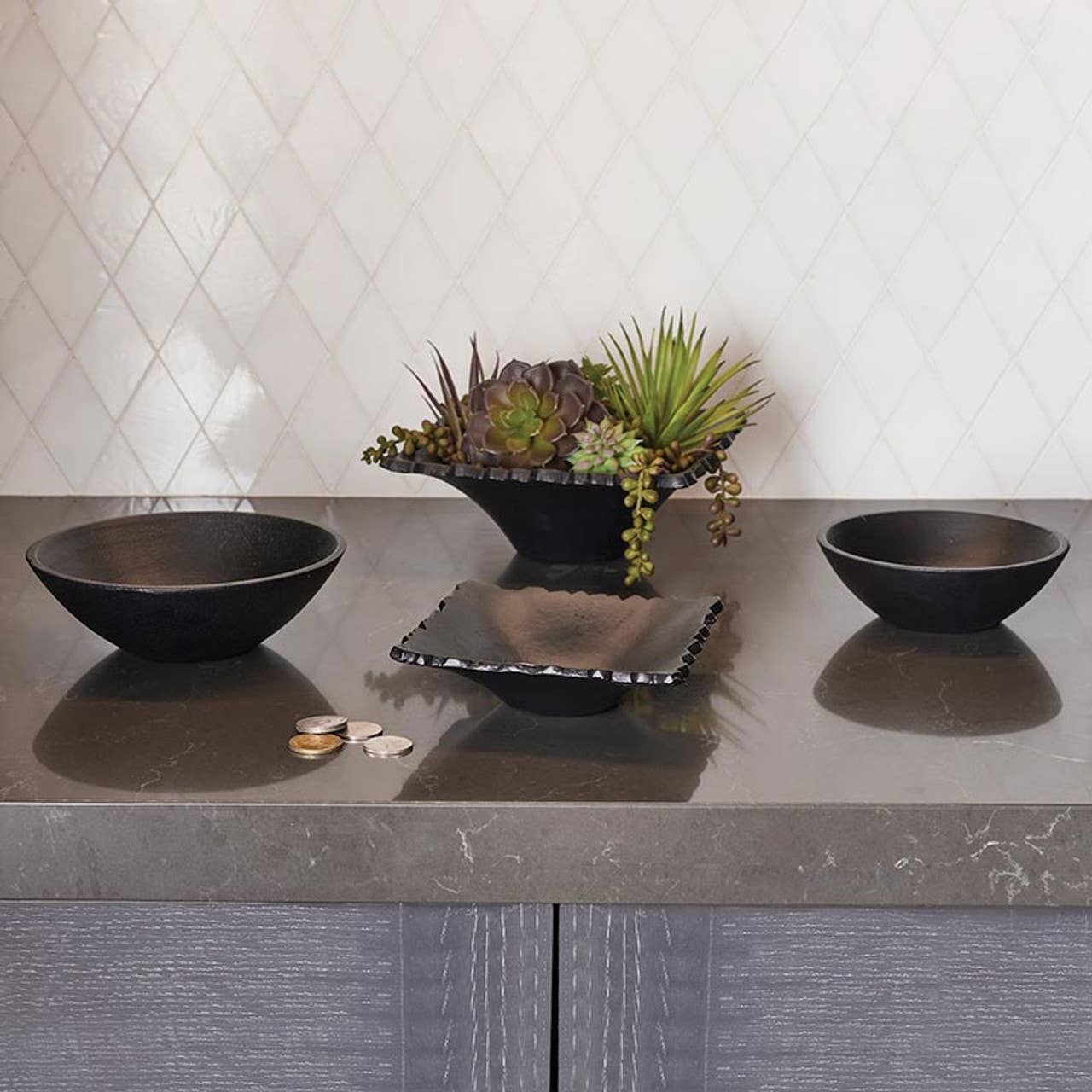 47th & Main (Creative Brands) - Wholesale Serve Bowl - Square Cast Iron Bowl - Small1