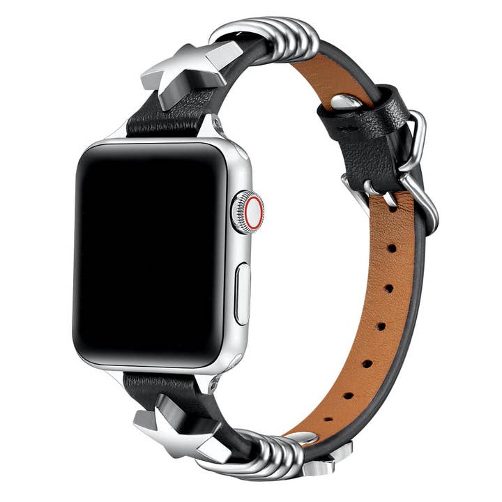 Austin Star Leather Band for Apple Watch for wholesale by Posh Tech