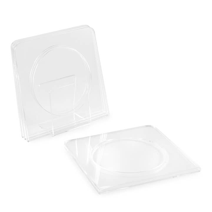 Huang Acrylic - Wholesale Coasters - Single Fold Cocktail Napkin Coaster W/ Stand (4/Set)