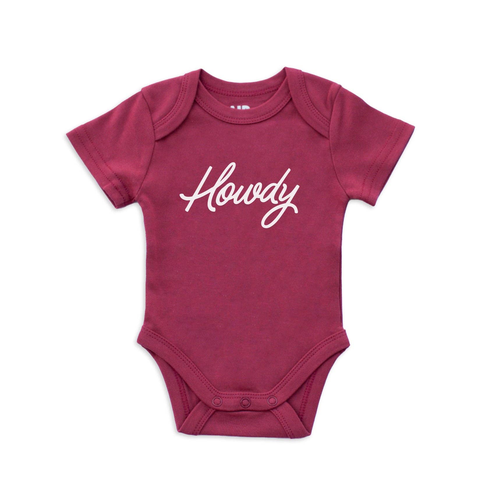 Frankie Jean - Wholesale Bodysuit (Non-Footed) - Baby - Howdy Cursive Onesie0