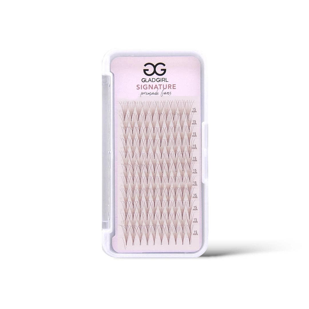 GladGirl - Wholesale False/Fake Eyelashes - 10D Heat Bonded PreMade Lash Fans - Dark Brown0