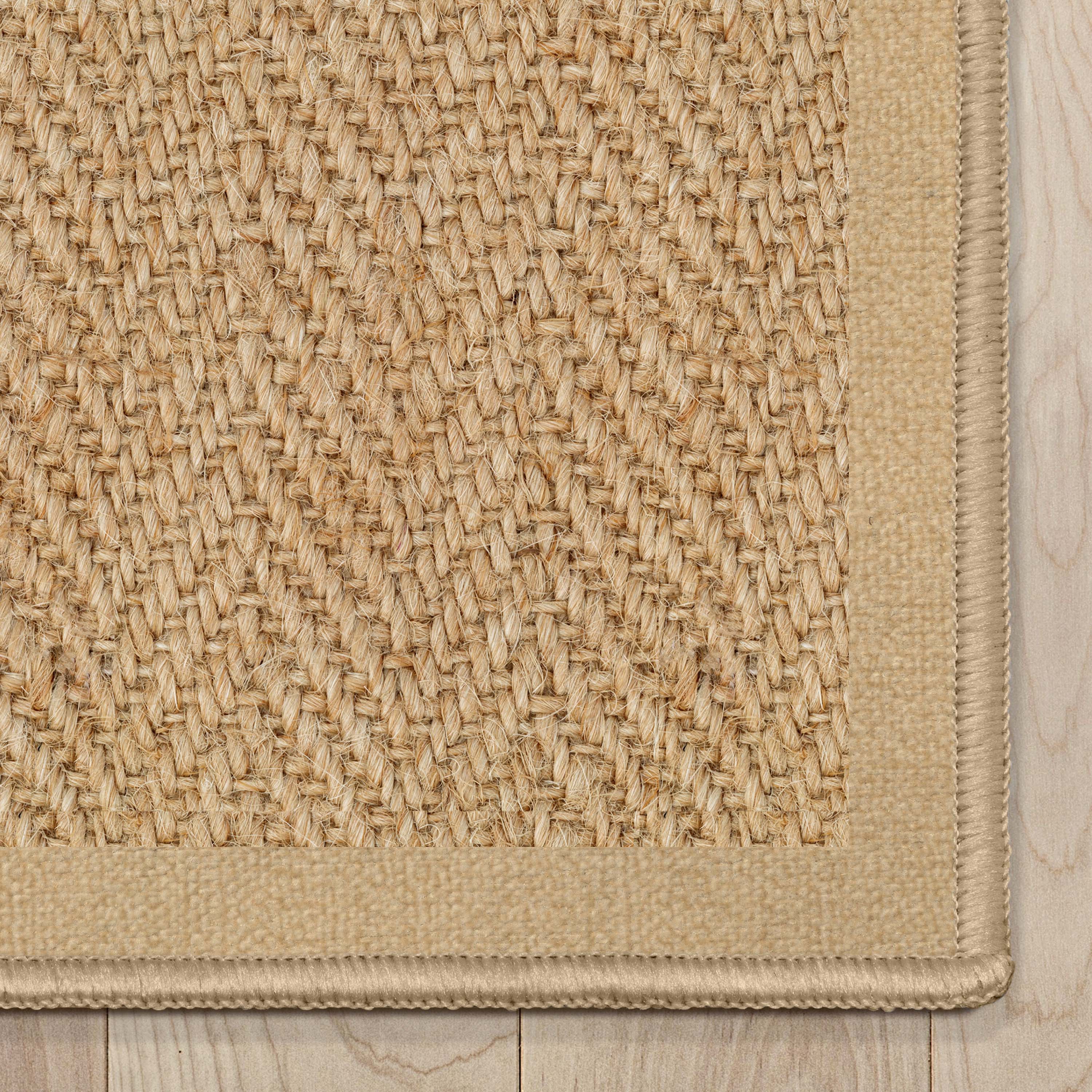 Well Woven - Wholesale Area Rug - Faux-Jute Boerboel Geometric Herringbone Beige Flatweave Rug5