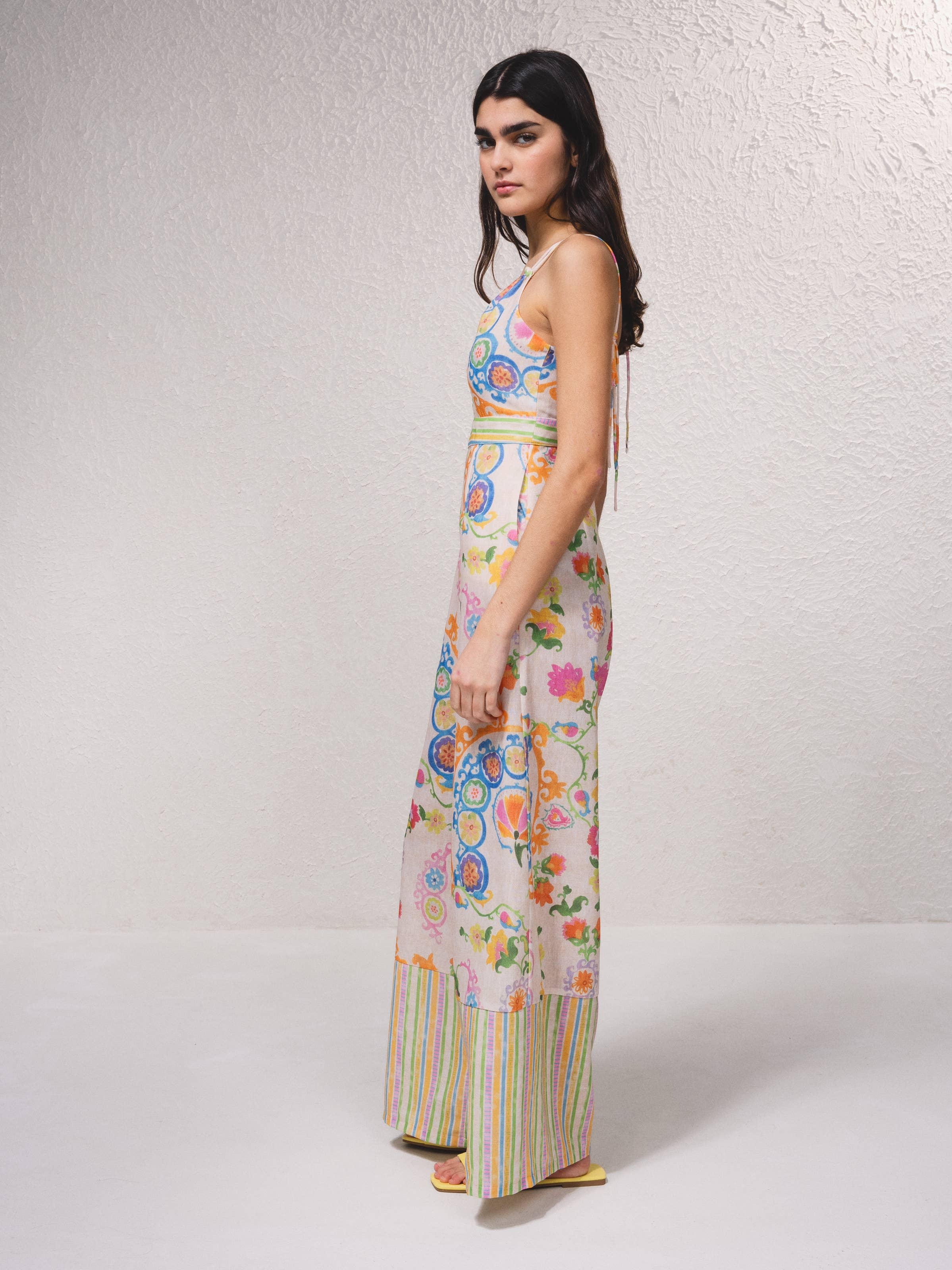 Print 259202 - Printed jumpsuit with thin straps for wholesale on Faire2