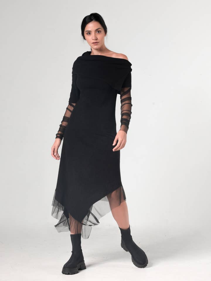Metamorphoza - Wholesale Dress - Women's - Knitted Long Dress0