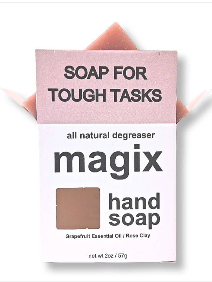 Magix Hand Soap / All Natural / Grapefruit Oil / Rose Clay for wholesale by Magix Hand Soap