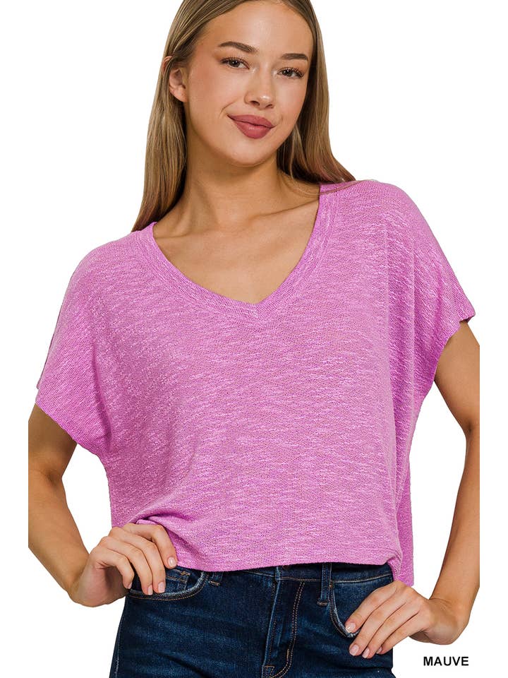 42POPS – wholesale Stickad topp - Dam – ._ Droppad axel Lättvikts Slubtröja16