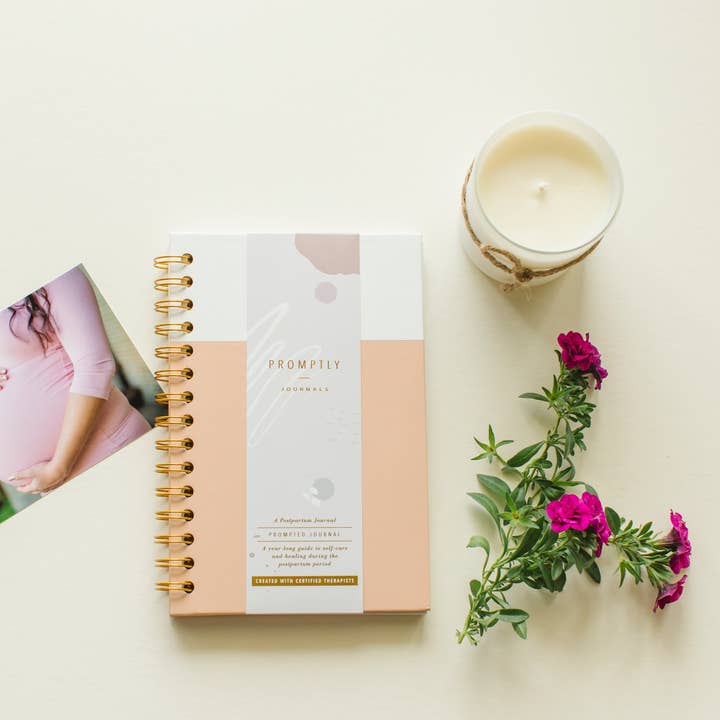 Promptly Journals - Wholesale Journal/Diary - Maternity - My Postpartum Journal: A Year of Self-Care Gifts for Women