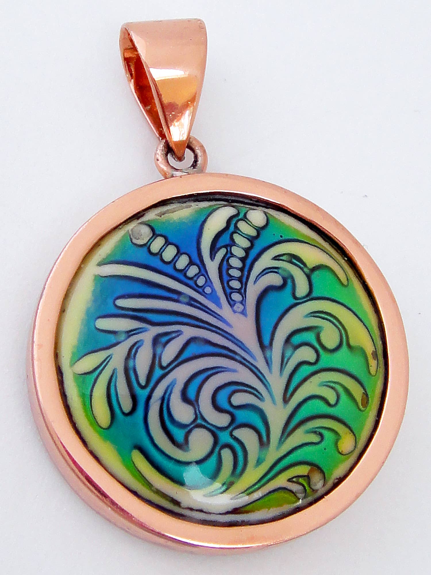 Tika - Wholesale Individual Charm/Pendant - Copper Mirage Bead Pendants2