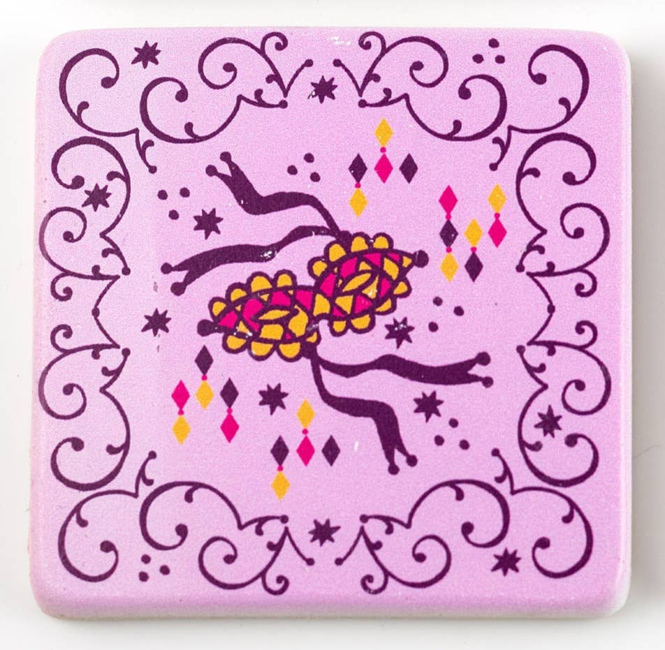 THE PARISH LINE - Wholesale Coasters - Coaster Set - Mobile Mardi Gras2