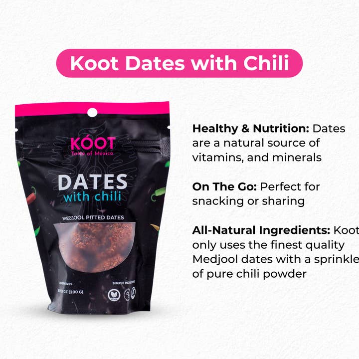 Koot - Wholesale Dried/Dehydrated Fruit - Spicy Pitted Medjool Dates w/ Chili Powder4