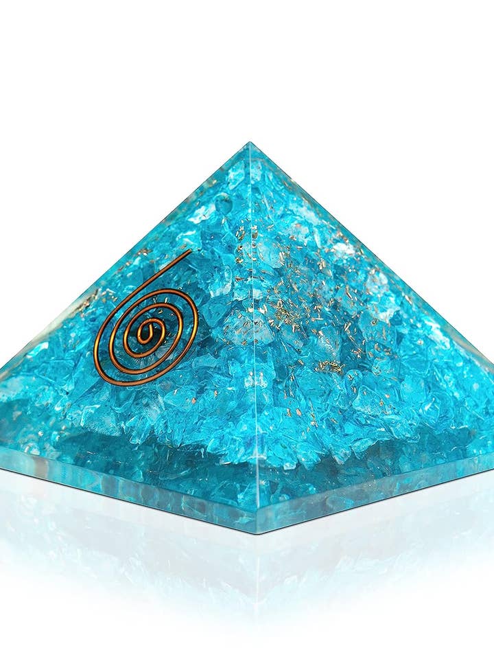Orgonit Pyramid Aquamarine for engroshandel hos VPS Stones Inc.
