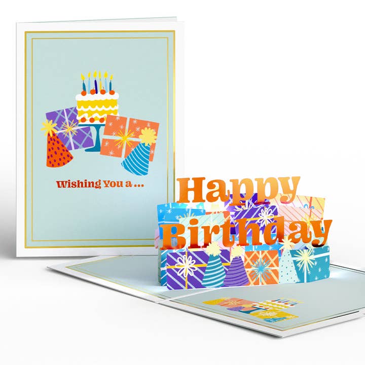 Lovepop Cards - Wholesale Birthday Card - Wishing You a Happy Birthday Music and Lights Card 5x7"5
