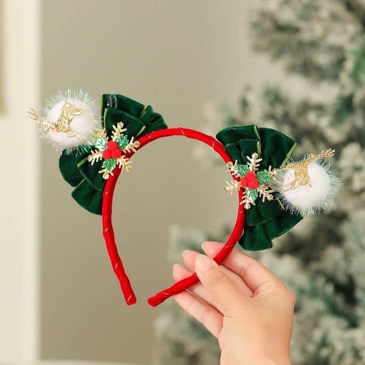 ACCITY - Wholesale Fashion Headband - Women's - Christmas Party Hat Feather Headband Decor_CWMM105853
