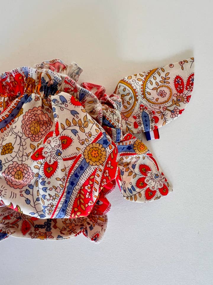 Biquíni em Liberty "In Love" vermelho por atacado de MATHOLIE