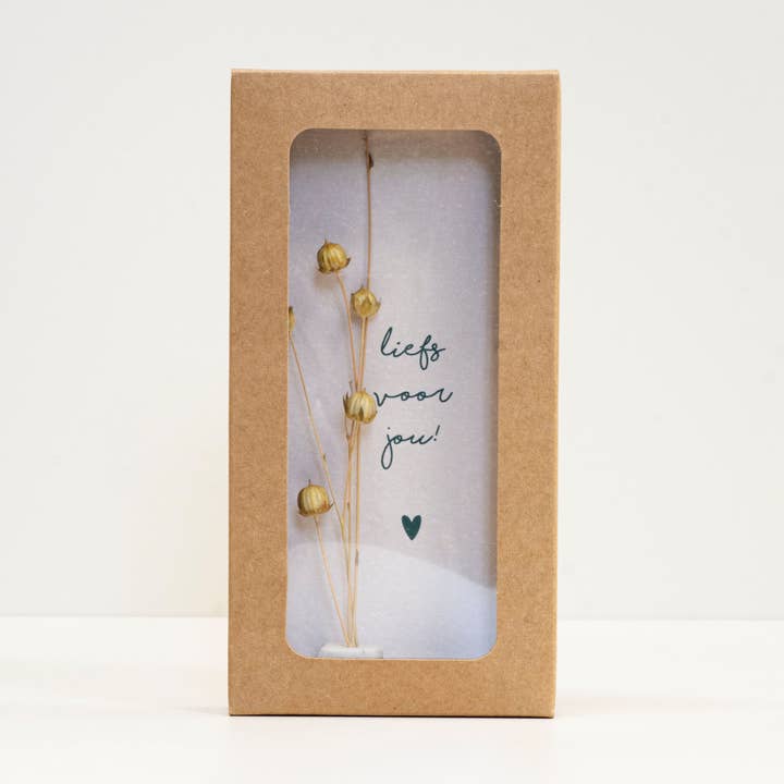 Little Box Torkad Blomma ”Kärlek till dig” för wholesale av My Paperstation