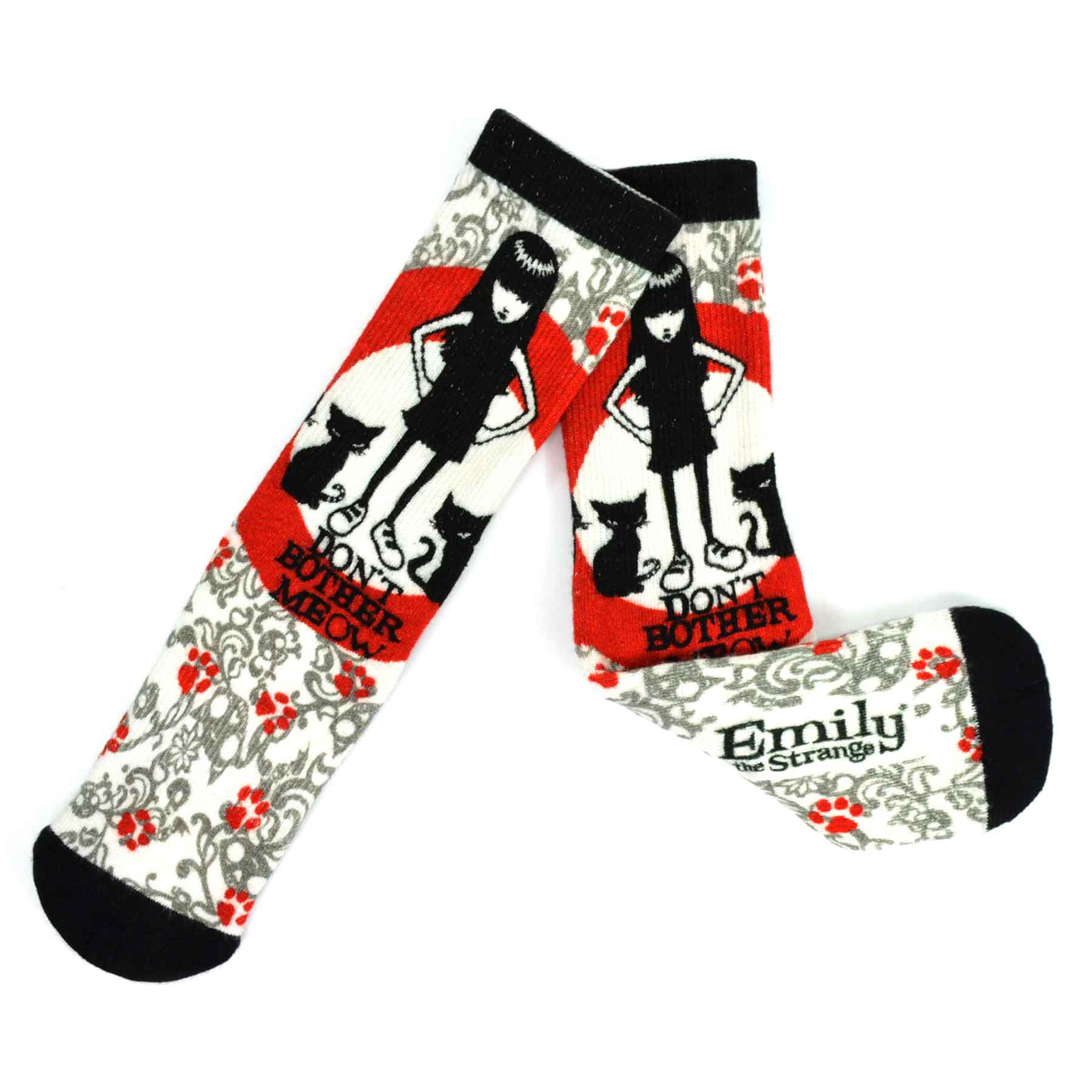 DoodleUS Inc - Wholesale Socks - Women's - Emily the Strange Women Character Printed half Cushion Socks7