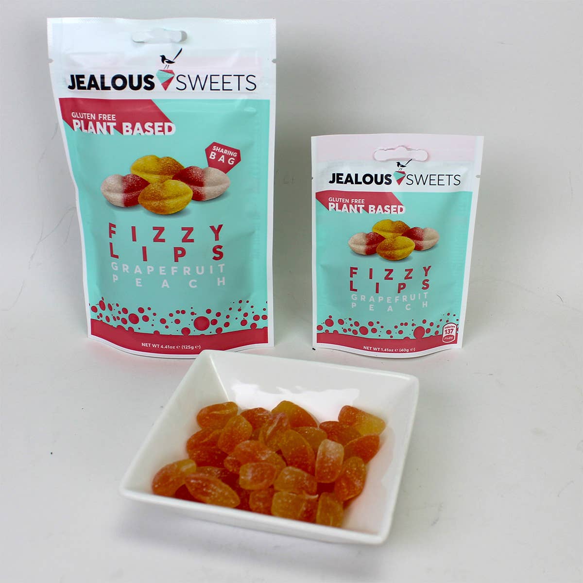 Jealous Sweets (US) - Wholesale Gummy - Jealous Sweets Fizzy Lips 125g Bags MP71