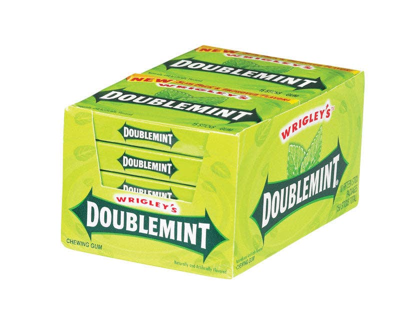 Everyday Supply Co - Wholesale Chewing Gum - Doublemint Chewing Gum 15pc - 10 Pack Case