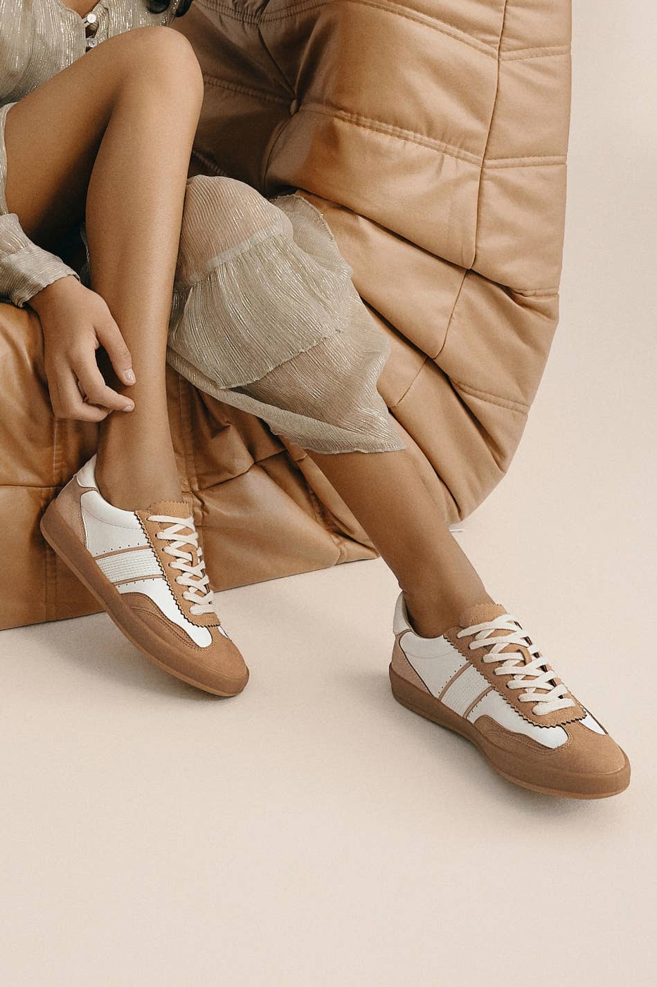 CCOCCI - Wholesale Lifestyle Sneakers - Women's - DIXIE SIDE STRAP LACE-UP COURT SNEAKERS