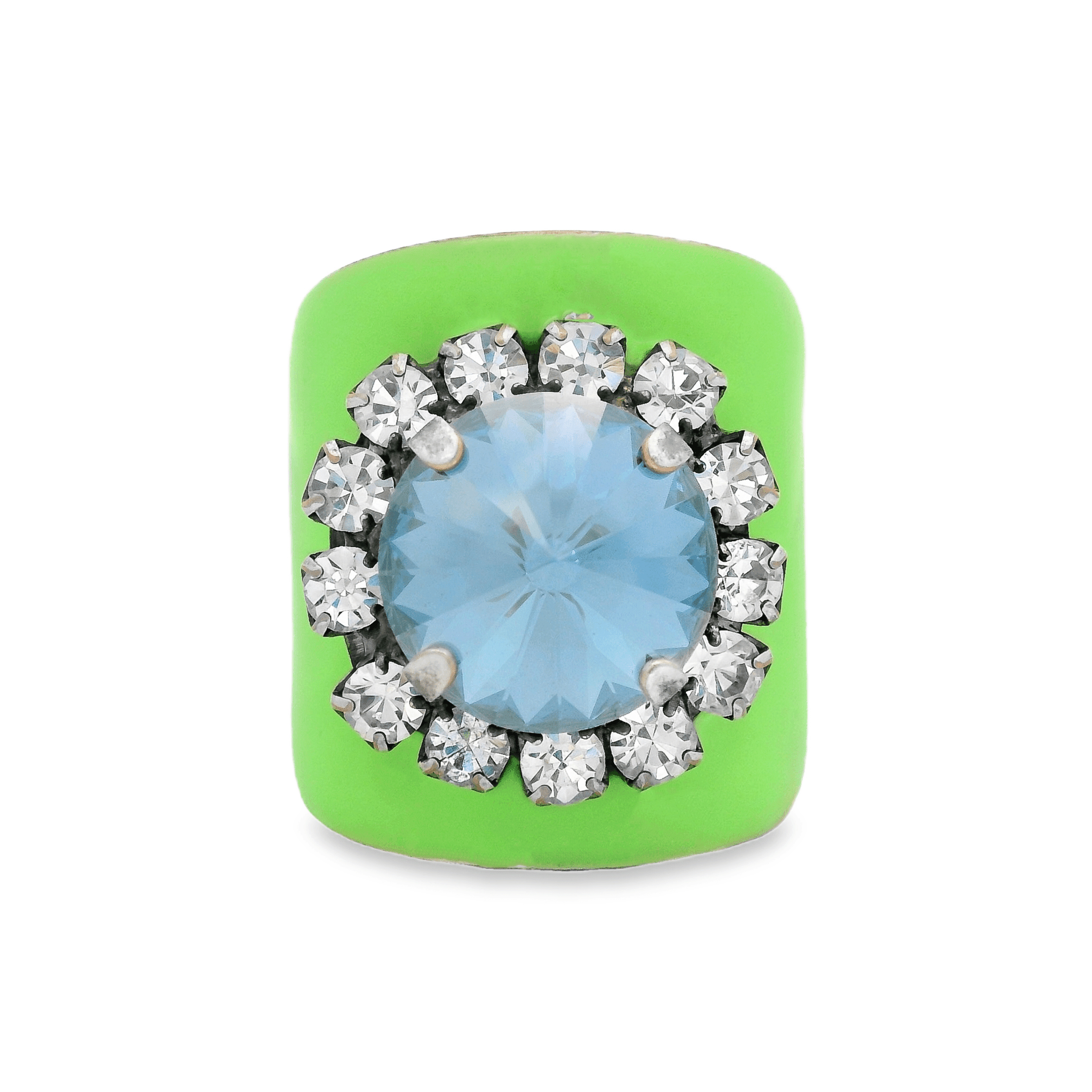 TOVA - Wholesale Cocktail/Statement Ring - Jacci Rings in Enamel Midnight Express6