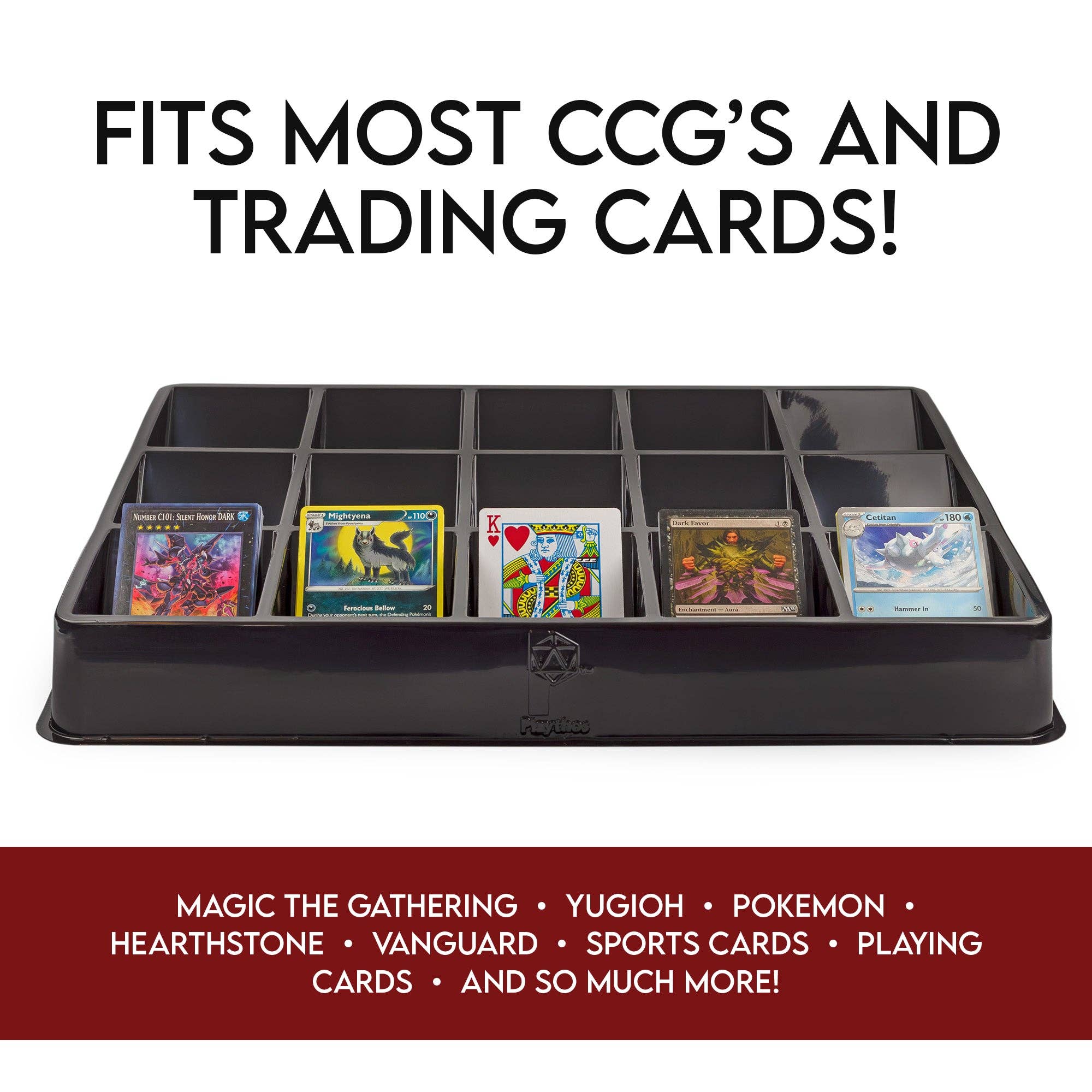 Kurated Korner - Wholesale Card Game - Toy Vault 15-Slot Card Sorting & Dealer Trays 3pk3