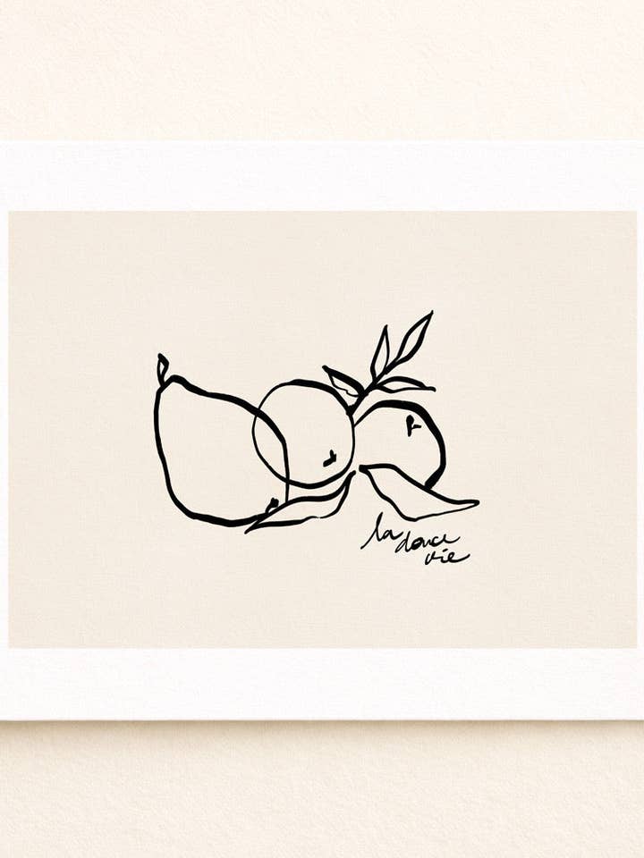 Art Print - La Douce Vie for wholesale by Sacrée Frangine