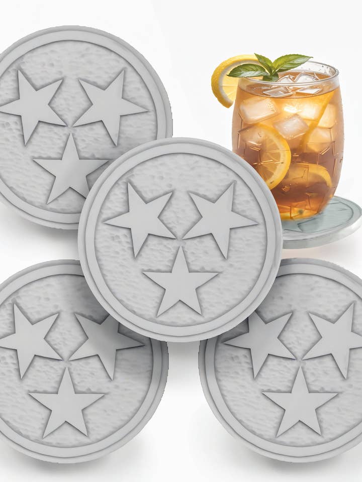 Tennessee Tri Star Drink Coasters for wholesale by McCarter Coasters
