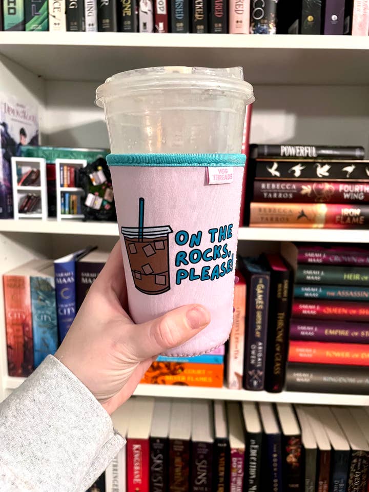 Teal On the Rocks Iced Drink Sleeve - Medium for wholesale by YGG Threads