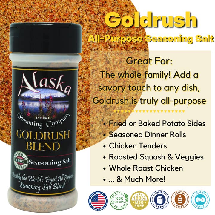 Alaska Seasoning Company - Wholesale Dried Spice Mix - Goldrush Blend Seasoning Salt4