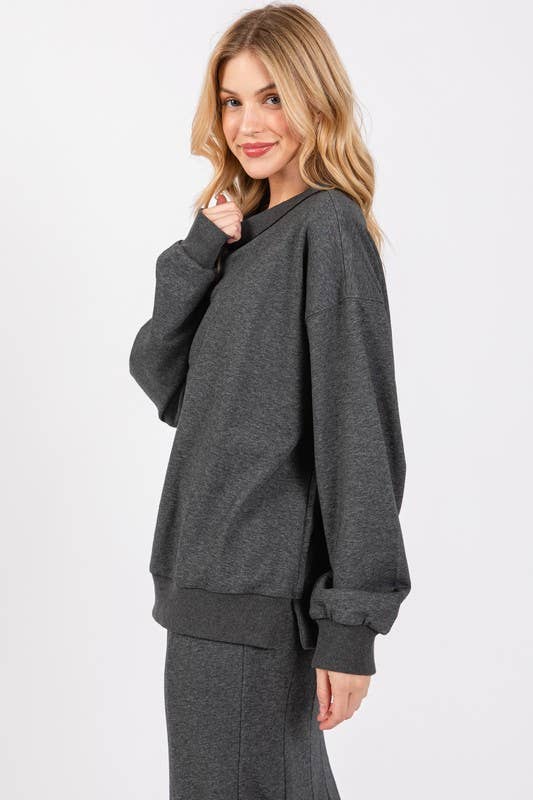 Calista - Wholesale Sweatshirt - Women's - PULLOVER OVERSIZED SWEATSHIRTS- FT314883