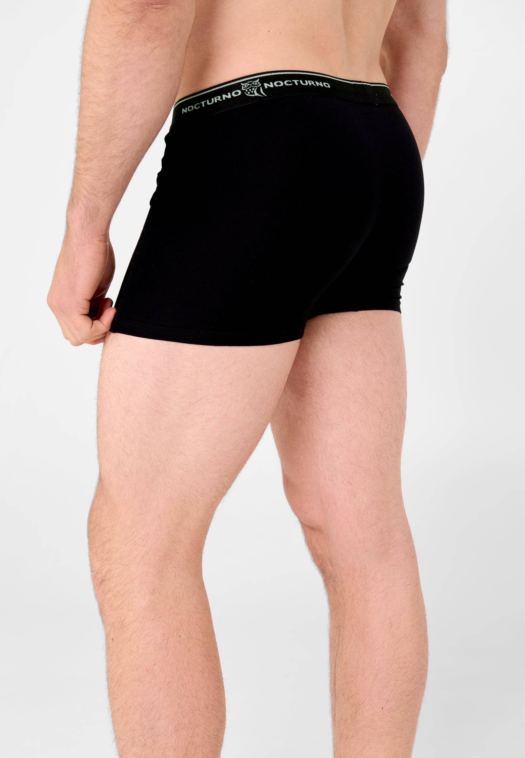 Blank Pack 2 Solid Knit Boxer Shorts White/Black - White 7700 for wholesale on Faire1