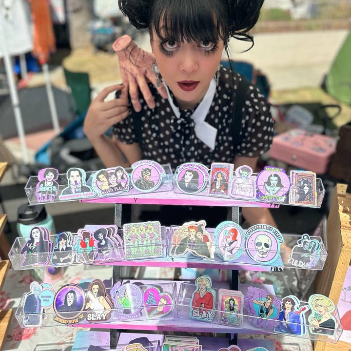 Haunted Fembot - Wholesale Sticker - Dark Willow "Bored Now" Water Bottle Sticker6