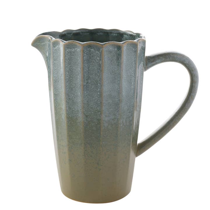 Hestia Green Jug for wholesale by WIDDOP and Co.