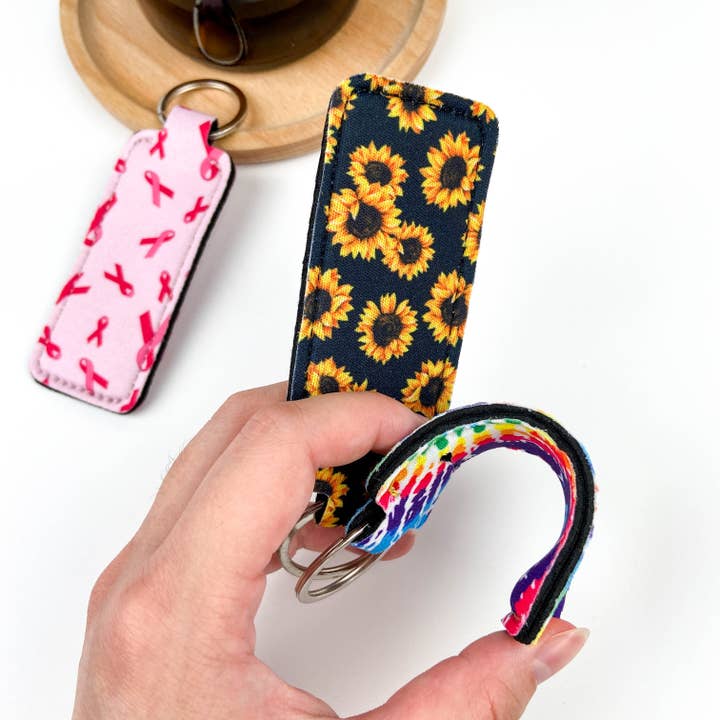 SoapElenGlen - Wholesale Lip Balm Case/Holder - Small square lipstick case keychain