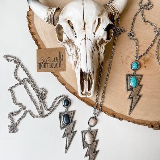 Boho Ranch Shop – wholesale Pendant/charm necklace – Lightning Bolt Necklace5