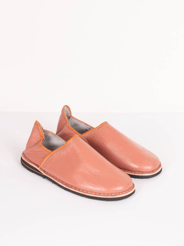 Bohemia Design – Engroshandel Slippers - Unisex – Marokkanske Berber Babouche Hjemmesko, Terracotta