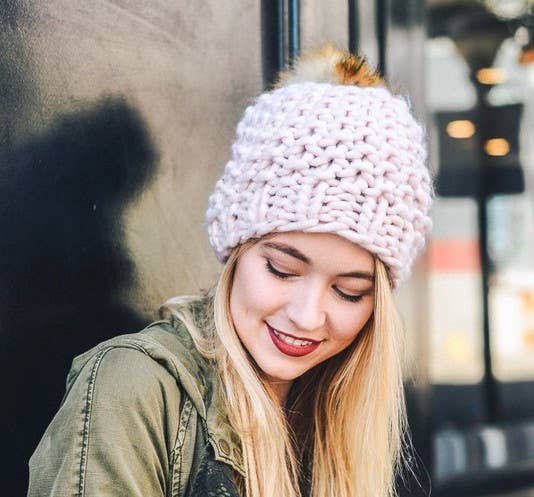 Leto Accessories - Wholesale Beanie - Women's - Best-Selling Oversize Chunky Pom Beanie 🧶12