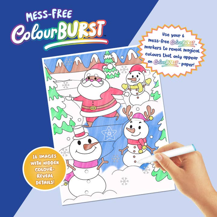Hinkler - Wholesale Coloring Book - Kids & Baby - Inkredibles Colour Burst Christmas