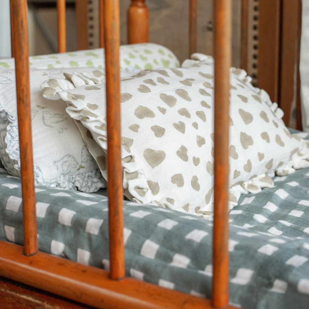 Willa and the Bear - Wholesale Pillow/Cushion - Kids & Baby - Muslin Ruffle Mini Pillow17