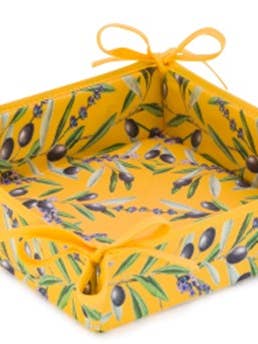 Panier à pain français 5BB - Lavande-Olive Jaune pour la vente par Mierco European Linens